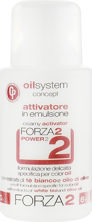 Mild Color Activator Cream "Color Oil" - Punti di Vista Oil System Concept Color Oil Oxi Emulsion Forza2 20Vol — photo N1