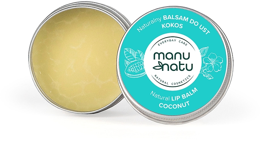 GIFT! Coconut Lip Balm - Manu Natu Natural Coconut Lip Balm — photo N1