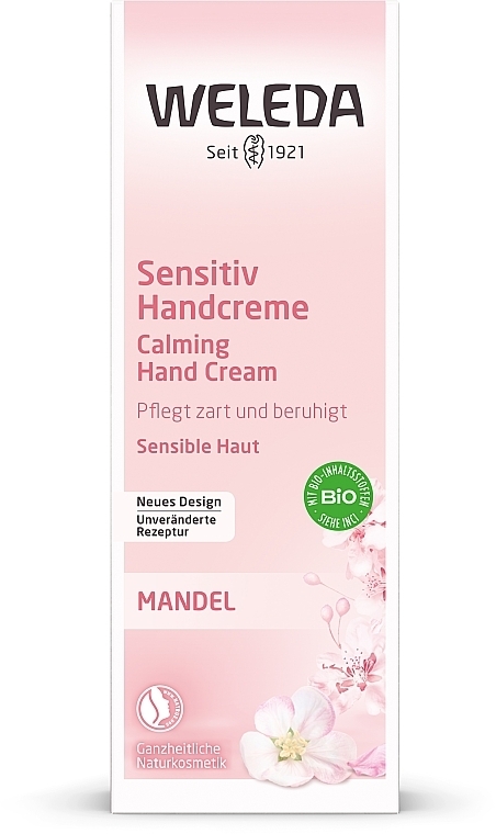 Delicate Almond Hand Cream - Weleda Mandel Sensitiv Handcreme — photo N3