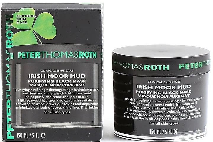 Cleansing Face Mask - Peter Thomas Roth Irish Moor Mud Purifying Black Mask — photo N2