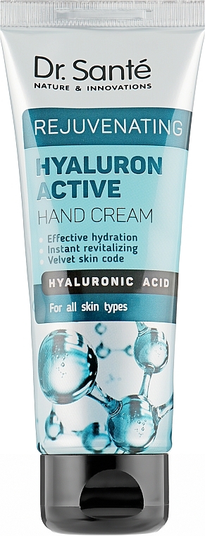 Hyaluronic Acid Hand Cream - Dr. Sante Hyaluron Active Rejuvenating Hand Cream — photo N1