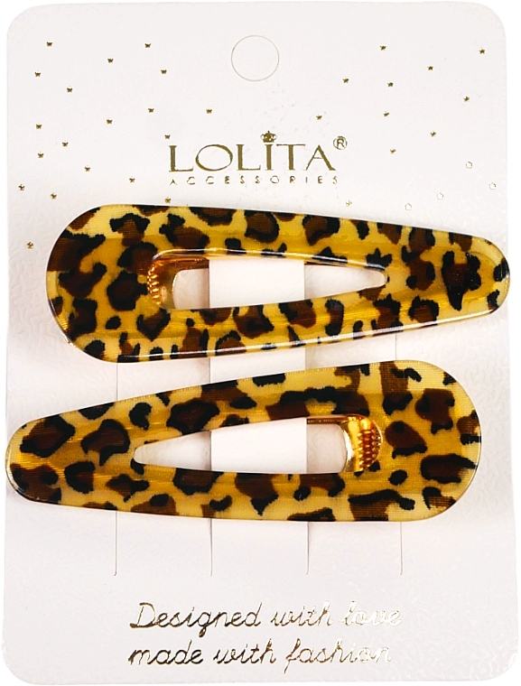 Hair Clip, leopard, pattern 1 - Lolita Accessoires — photo N1