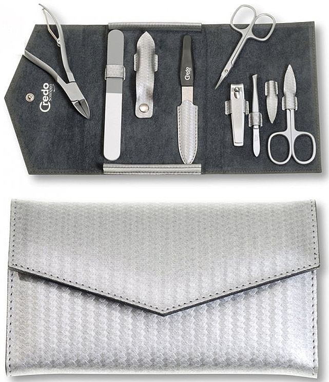 Manicure Set "Carbon", 7 tools - Credo Solingen Luxurious Manicure Set — photo N2