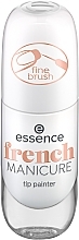 French Manicure Nail Polish with Thin Brush - Essence Holo Bomb Effect Nail Lacquer — photo N1