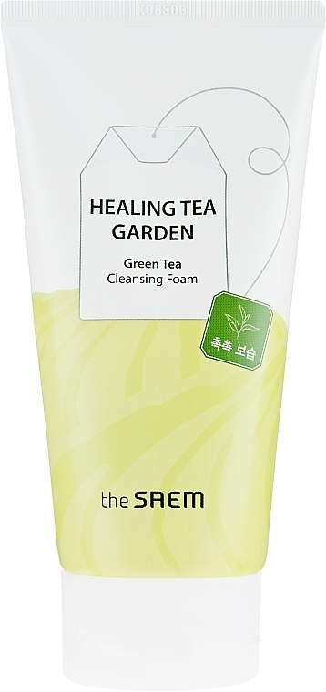 Face Cleansing Foam - The Saem Healing Tea Garden Green Tea Cleansing Foam — photo N1