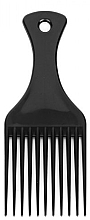 Afro Hairstyle Medium Comb, 15.5 cm, black - Disna Medium Black Comb — photo N1