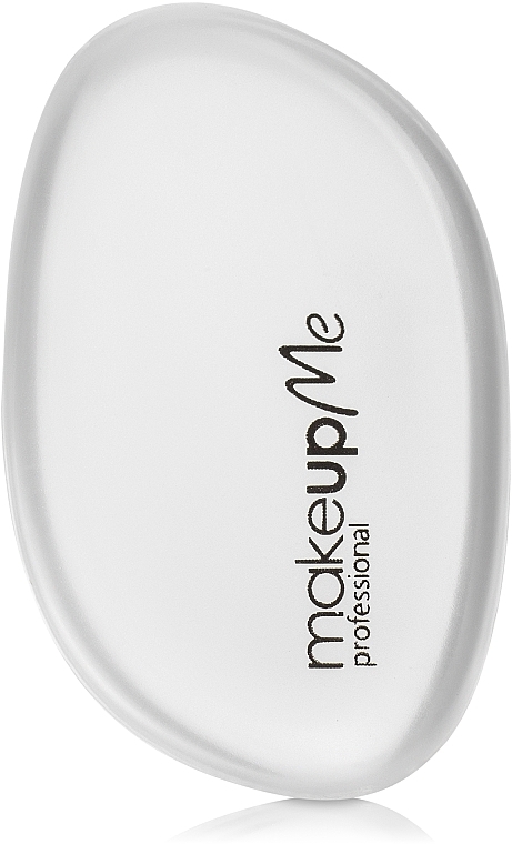 Silicone Makeup Sponge, oval, white - Make Up Me Siliconepro — photo N1