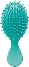 Fragrances, Perfumes, Cosmetics Massage Hair Brush, 14 cm, turquoise - Titania Synthetic Brush Pastell