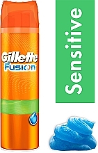 Shaving Gel for Sensitive Skin - Gillette Fusion Sensitive Skin Shave Gel for Men — photo N4