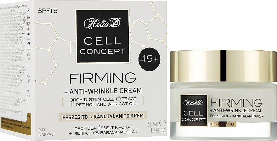 Anti-Wrinkle Day Face Cream, 45+ - Helia-D Cell Concept Cream — photo N1
