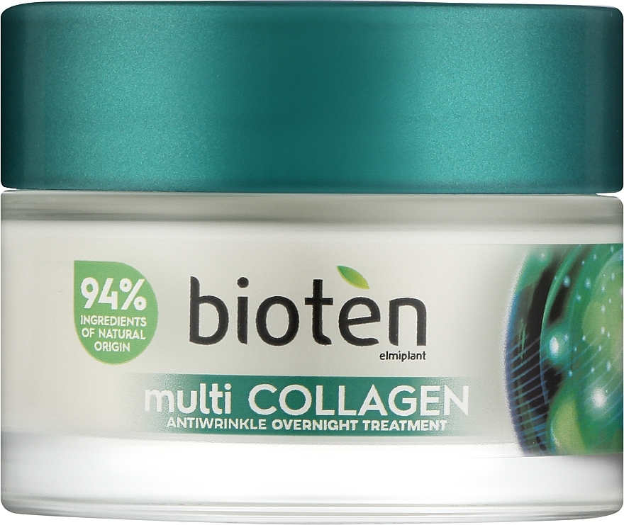 Night Collagen Face Cream - Bioten Multi Collagen Antiwrinkle Overnight Treatment — photo N1