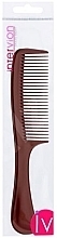 Hair Comb with Handle, brown - Inter-Vion — photo N1