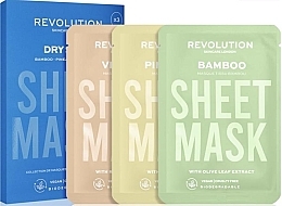 Mask Kit for Dry Skin - Revolution Skincare Dry Skin Biodegradable Sheet Mask (f/mask/3pcs) — photo N5