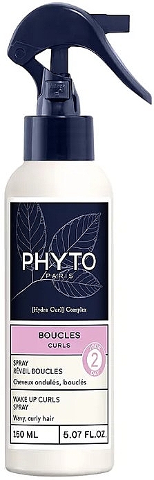 Repairing Spray for Frizzy Hair - Phyto Curls Wake Up Curls Spray — photo N1