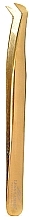 Curved Tweezers, 015, gold - Lena Lashes Volume 015 Gold — photo N2