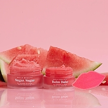 Set 'Watermelon' - NCLA Beauty Watermelon Lip Care (l/balm/10ml + l/scrub/15ml + scrubber) — photo N3