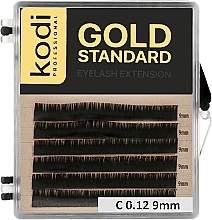 Fragrances, Perfumes, Cosmetics Gold Standard C 0.12 False Eyelashes (6 rows: 9 mm) - Kodi Professional