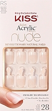 False Nail Set, nude - Kiss Salon Acrylic Nude Nails Breathtaking — photo N1