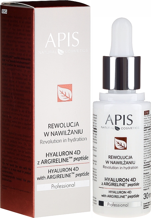 Face Serum - APIS Professional Hyaluron 4D + Argireline Peptide — photo N1