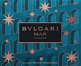 Bvlgari Man In Black Gift Set For Men - Set (edp/100ml + edp/15ml) — photo N1