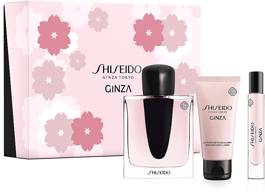 Set (edp/90 ml + b/lot/50 ml + edp/roll/7 ml) - Shiseido Ginza — photo N1