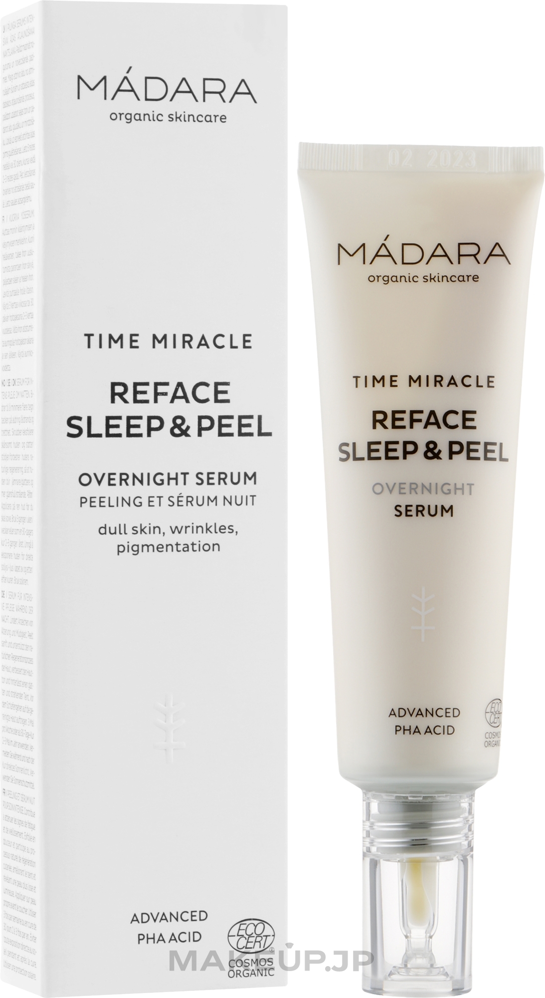 Intensive Night Care Serum - Madara Cosmetics Time Miracle Reface Sleep & Peel — photo 30 ml