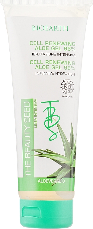 Moisturizing Face Gel - Bioearth The Beauty Seed Cell Renewing Aloe Gel 96% — photo N1