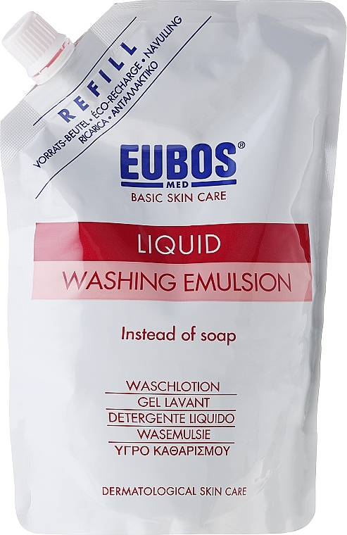 Shower Emulsion - Eubos Med Basic Skin Care Liquid Washing Emulsion Red (refill) — photo N1