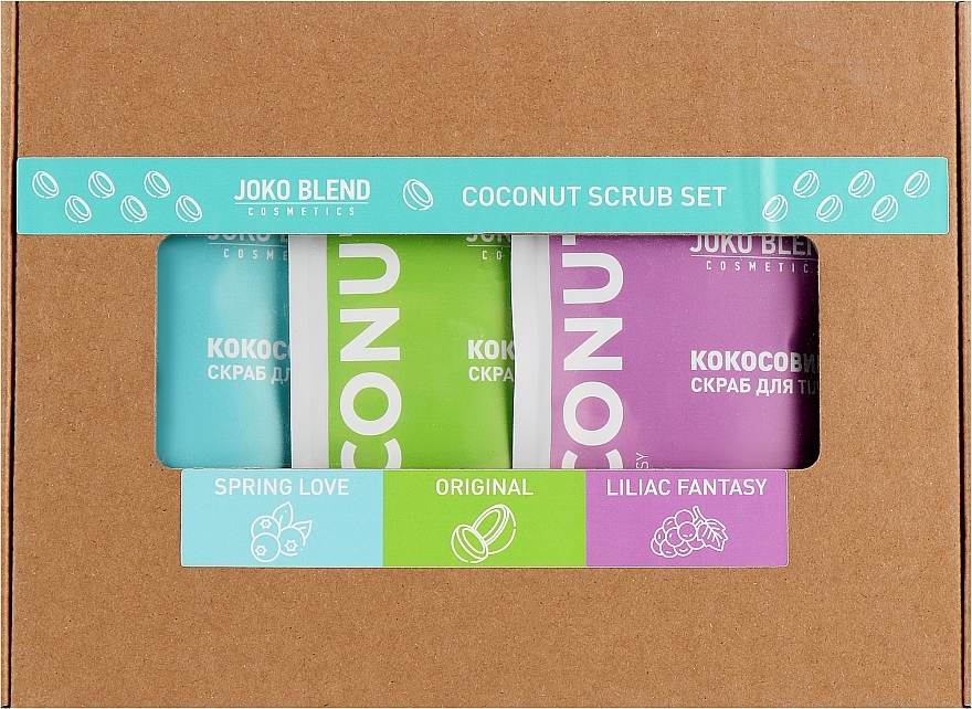 Set - Joko Blend Coconut Set (scrub/3x50g) — photo N1