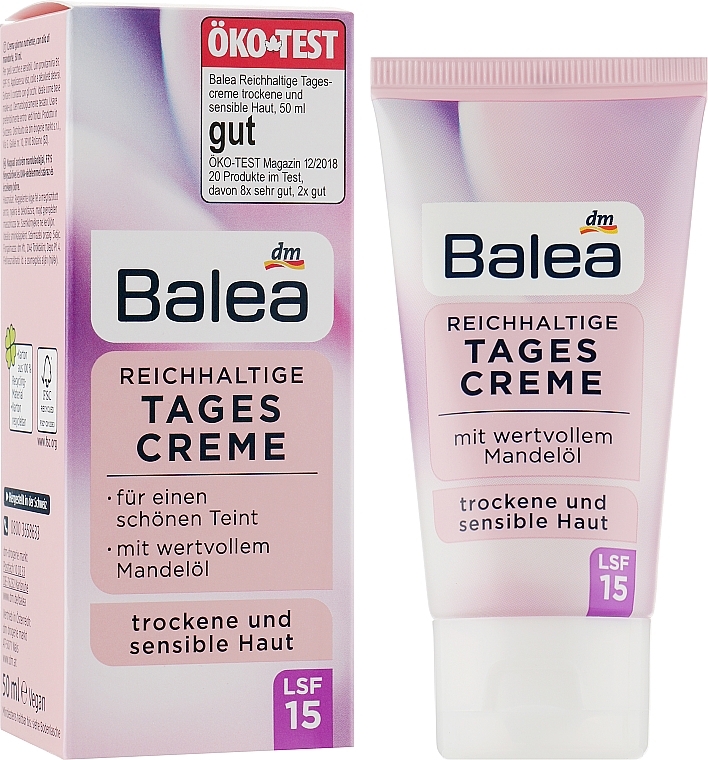Day Cream for Dry & Sensitive Skin - Balea — photo N5
