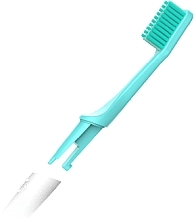 Medium Toothbrush with Replaceable Tip, turquoise - TIO Toothbrush Medium — photo N3