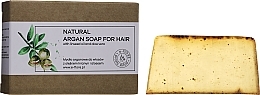 Argan Soap for Hair with Linseed Oil and Aloe Vera - E-Fiore Natural Argan Soap For Hair — photo N3