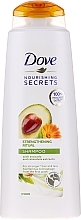 Fragrances, Perfumes, Cosmetics Avocado Extract & Calendula Hair Shampoo - Dove Nourishing Secrets Invigorating Ritual Shampoo