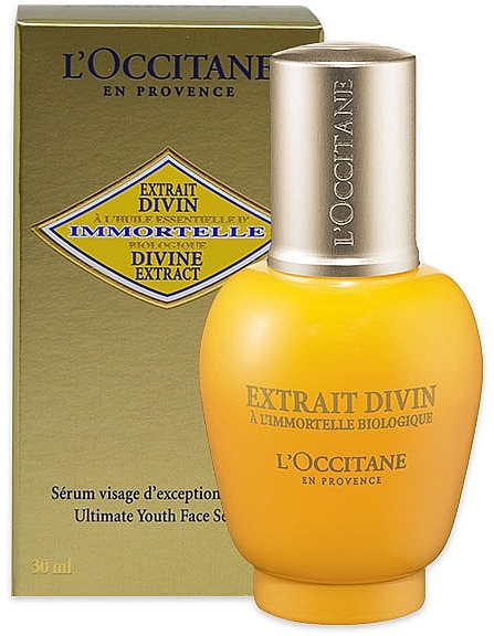 Face Serum "Immortelle" - L'Occitane Immortelle Divine Extract Ultimate Youth Serum — photo N2