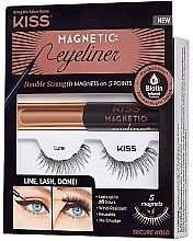 Fragrances, Perfumes, Cosmetics Set - Kiss Magnetic Eyeliner & Lash Kit Lure (eyeliner/5g + lashes)