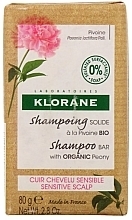 Fragrances, Perfumes, Cosmetics Solid Shampoo for Sensitive Scalp - Klorane Peony Solid Shampoo