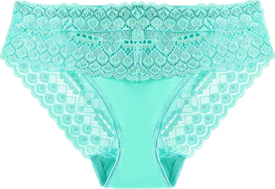 Mid-Rise Lace Panties, green - Moraj — photo N1