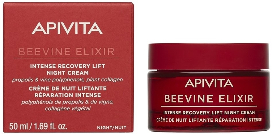 Firming & Repairing Night Cream - Apivita Beevine Elixir Intense Recovery Lift Night Cream — photo N2