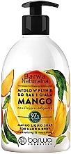 Fragrances, Perfumes, Cosmetics Mango Liquid Soap - Barwa Natural Mango for Hand and Body Care Liquid Soap