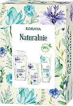 Fragrances, Perfumes, Cosmetics Set - Soraya Naturally (micellar water/400ml + f/gel/150ml + f/mask/17ml)