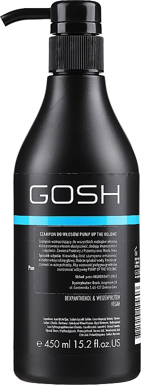 Volume Hair Shampoo - Gosh Pump Up the Volume Shampoo — photo N4