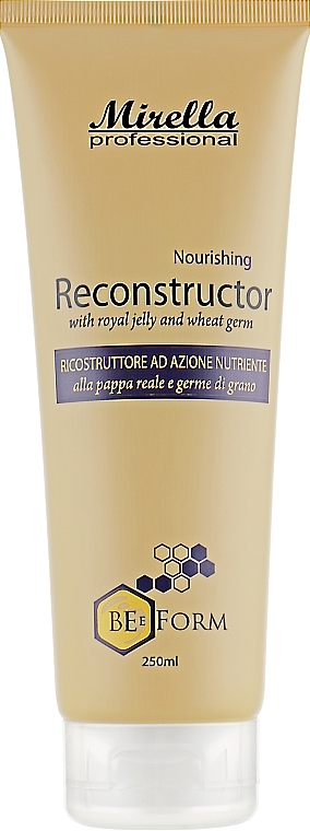 Repairing Cream Conditioner with Royal Jelly & Wheat Proteins - Mirella Professional Bee Form Nourishing Reconstructor — photo N1