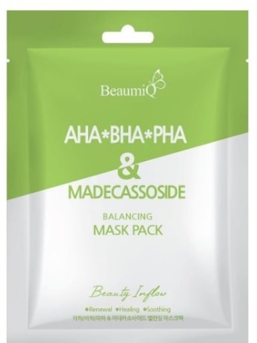 フェイスマスク - BeaumiQ Mask Pack Aha/Bha/Pha & Madecassoside Mask Pack — photo 23 ml