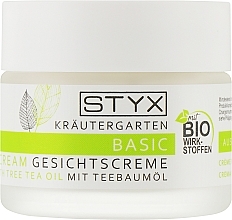 Face Cream for Combination & Oily Skin - STYX Basic Face Cream with Tea Tree Oil — photo N1