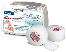 Transparent Non-Woven Plaster, 5 m x 25 mm - Viscoplast — photo N1