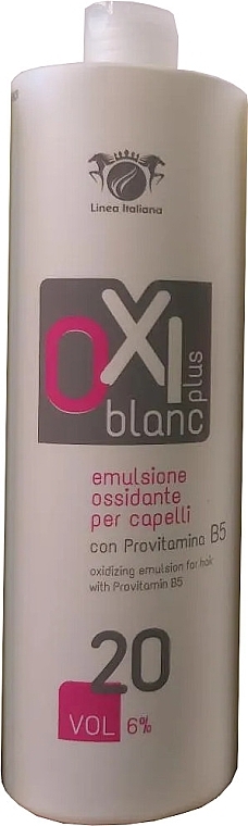Oxidizing Emulsion with Provitamin B5 - Linea Italiana OXI Blanc Plus 20 vol. Oxidizing Emulsion — photo N1