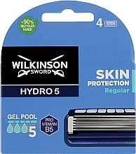 Shaving Cartridges, 4 pcs - Wilkinson Sword Hydro 5 Regular — photo N1