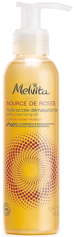 Face Cleansing Oil - Melvita Source De Roses Milky Cleansing Oil — photo N1