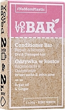 Argan & Ginger Conditioner Bar for Dry & Damaged Hair - Love Bar Repair & Nourish Conditioner Bar — photo N2