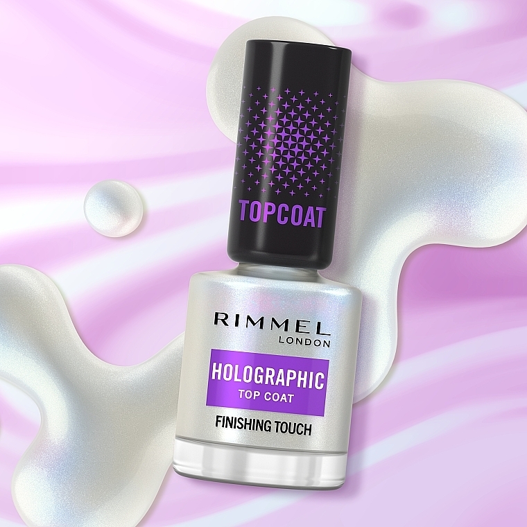 Nail Polish Top Coat  - Rimmel Holographic Top Coat Finishing Touch — photo N5